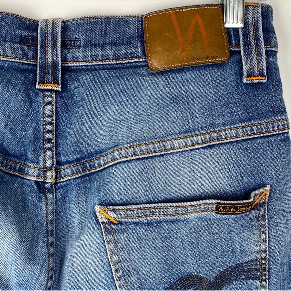 Nudie Jeans Tape Ted Grey Worn Indigo, W 31 - Picture 6 of 10